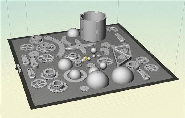 3D打印技术几步走 3D打印全自动太阳系模型免费教程