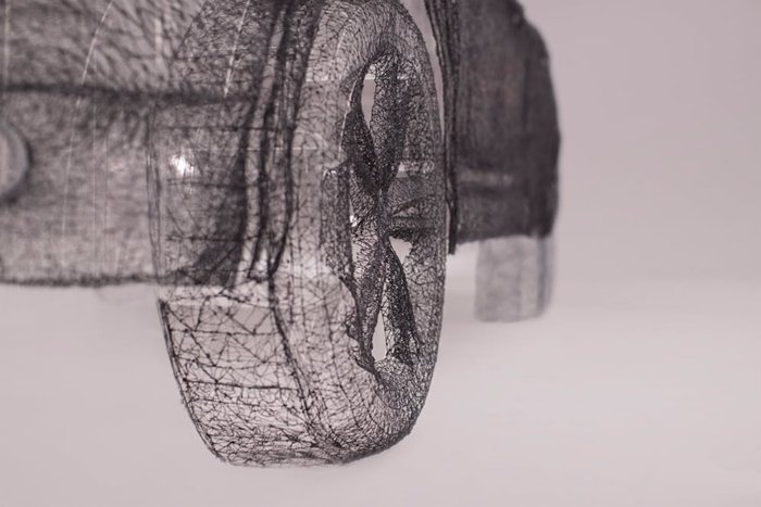 最新(图/文/视频)日产造世界首个最大3D打印笔雕塑 3D素描功力深厚
