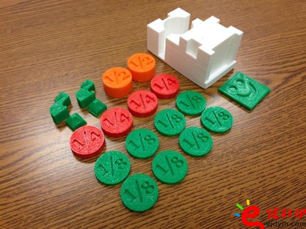 3D打印分数游戏,教育从娃娃抓起 中小学生3D打印教育培训课程成功案例终极展示