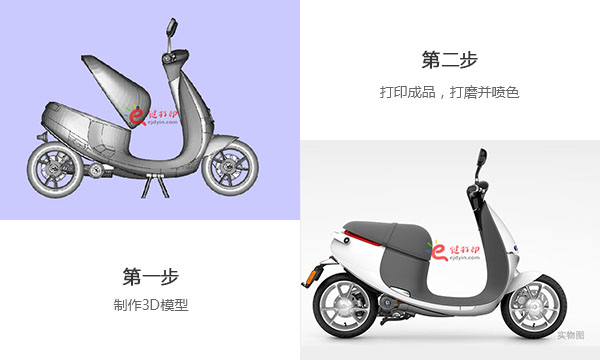 智能电动摩托车3d打印制作流程