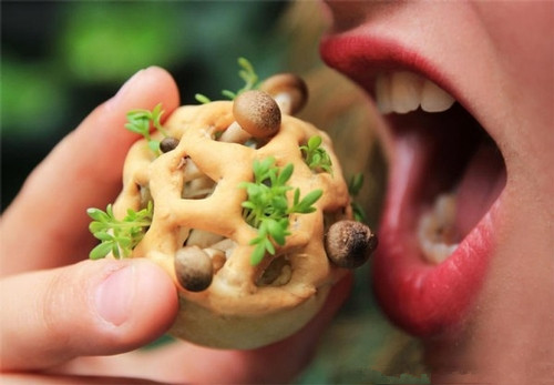 3D打印蘑菇食物